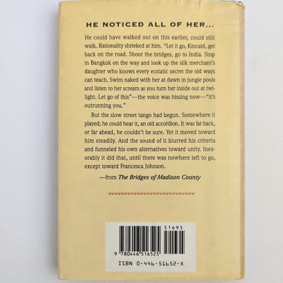 The Bridges of Madison County First Edition Hardcover 1992 Vintage Romance Book - Picture 12 of 14